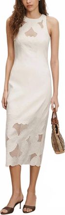 Veronica Beard Upten Dress In Dove White