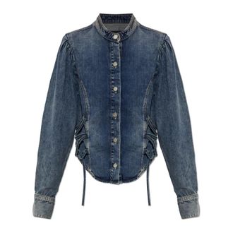 AllSaints Dames, Blouses & Shirts, Blauw, Maat: 2XS Denim
