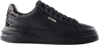Guess Elbina Basket - Dames - Sneakers - Zwart - 36 EU - Leer - Schoenen