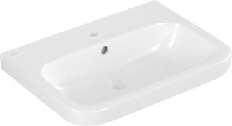 Villeroy & Boch Lavabos De Pared, 650 X 470 Mm, Rectangular, Para Grifer&iacute;a De 3 Orificios, Orificio Central Perforado, Con Rebosadero, Porcel&aacute;nico Sanitario