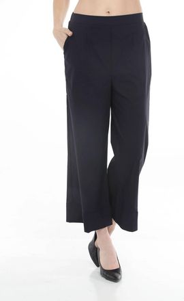 Joseph Ribkoff High-Waist Poplin Culotte Pants In Midnight Blue