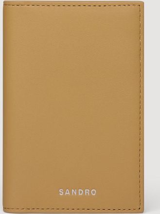 Sandro Grained leather card holder