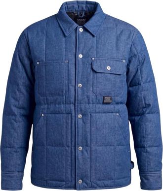 TAION Work Down Shirt - - Jackets - Uomo - Blu - XL