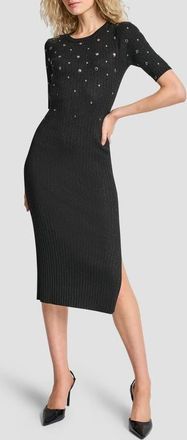 DKNY Metallic Studded Sweater Dress in Black at Nordstrom, Size X-Large