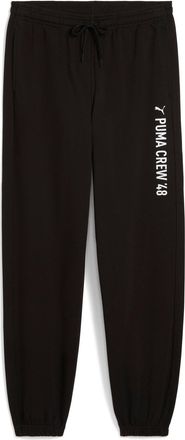 Puma Trainingshose PUMA M GRAPHIC FRENCH TERRY JOGGER, Herren, Gr. XXL, N-Gr, schwarz (puma schwarz), Sweatware, Obermaterial: 70% Baumwolle, 30% Polyester