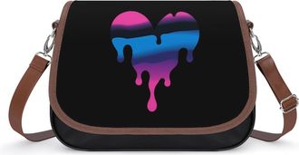 Generic Dripping Bisexual Heart Fashion Womens Crossbody Bags Novelty Handbag Shoulder Bag Purse