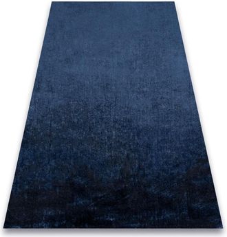 RugsX Rugsx - Alfombra Visco Azul Oscuro 10 Felpa, Imitaci&oacute;n Piel De Conejo Blue 160x220 Cm