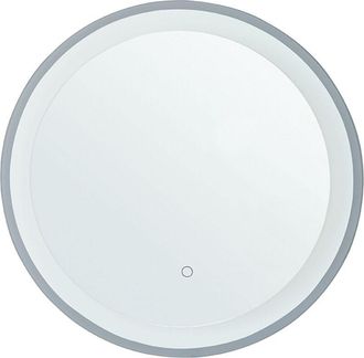 Beliani Espejo De Pared Para Ba&ntilde;o Con Led 58 Cm Sistema Anti Vaho Accesorio Decorativo Brinay