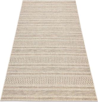 RugsX Rugsx - Carpet sisal boho 46209651 Stripes beige beige 160x230 cm