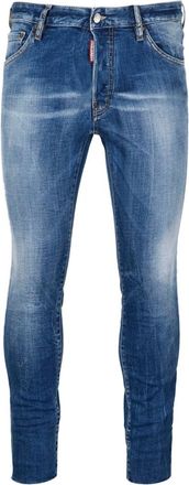 Dsquared2 Mens Dsquared2 Cool Guy Cropped Blue Denim Pants - Size: 32/32