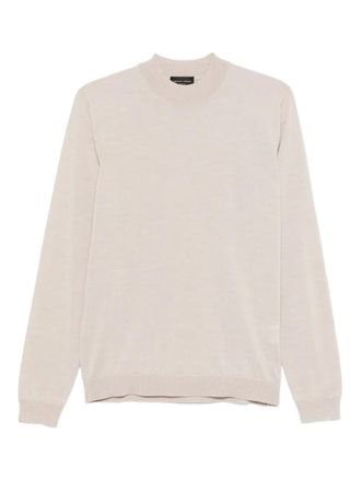 Roberto Collina mock-neck sweater - men - Fabric - 46 - Neutrals