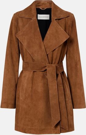Nour Hammour Kerry suede coat