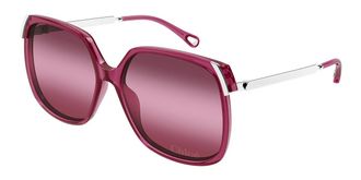 Chloé CH0286S 003 Womens Sunglasses Burgundy Size 60