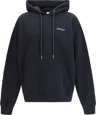 Off-white Black Relaxed Logo Hoodie