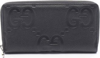 Gucci Black Leather Long Wallet (Bi-Fold) (Pre-Owned)