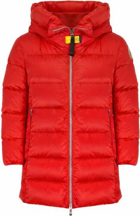 Parajumpers Gewatteerd jack met capuchon - Dames - Dons jassen - Rood - S - Leer - Jassen