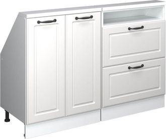 Vicco Armario Para Tejados Inclinados Rion, Casa De Campo Blanca/blanca, Lote De 2, Vicco