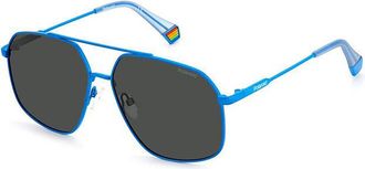 Polaroid PLD 6173/S MVU/M9 Mens Sunglasses Blue Size 58