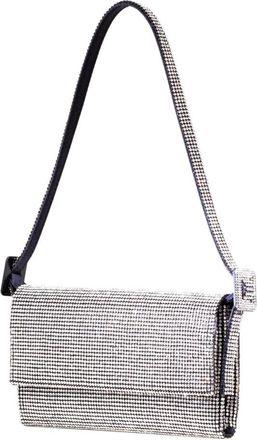 Benedetta Bruzziches Vittissima La Petite Bag - Dames - Schoudertassen - Grijs - ONE Size - Satijn - Tassen