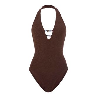 Hunza G One-piece, female, Brown, Size: ONE SIZE Sandy One-Piece Swimsuit