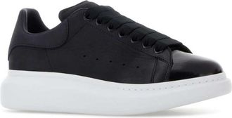 Alexander McQueen Black Leather Sneakers