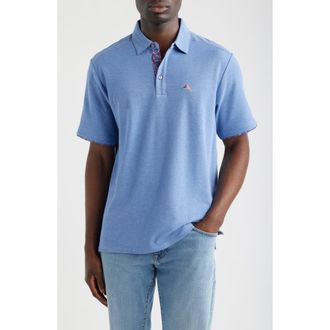 Tommy Bahama Geo Rio 5 OClock IslandZone Polo in Bright Cobalt Heather at Nordstrom, Size Xxx-Large