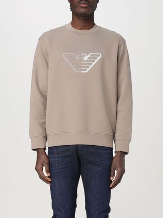 Emporio Armani Felpa basic Emporio Armani in cotone stretch con monogram