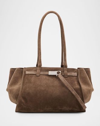 Benedetta Bruzziches Mame Everyday Suede Shoulder Bag