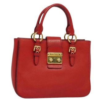 Miu Miu Pre-owned Handbags, female, Red, Size: ONE SIZE Pre-owned Hand Bag