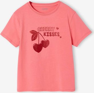 Vertbaudet T-Shirt M&auml;dchen mit Print BASIC rosa