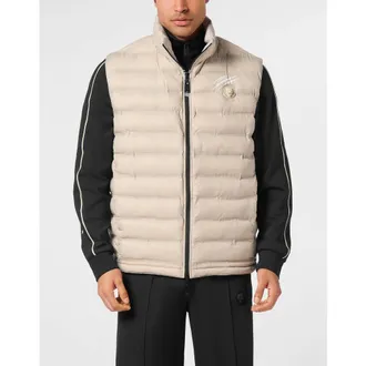 Plein Sport Short Vest Men in Beige at Nordstrom, Size Xxx-Large