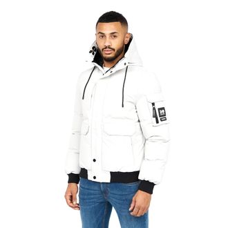 Crosshatch Mens Milwaka Jacket (Putty) - Cream - Size Large