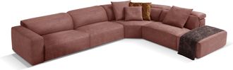 Egoitaliano Ecksofa »Beverly, extravangantes Designsofa mit erstklassigem Sitzkomfort« wahlweise mit elektrischer Relaxfunktion, Kopfteilverstellung