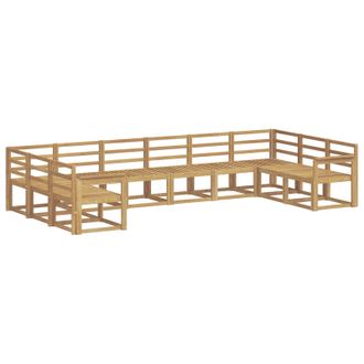 vidaXL Conjunto De Sof&aacute;s De Exterior 10 Pcs Blanco Vidaxl
