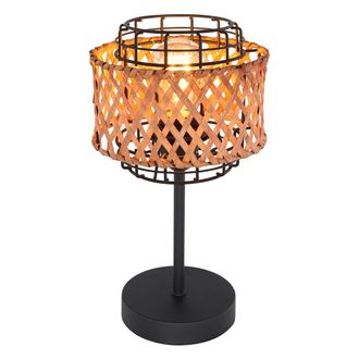 Globo Lighting L&aacute;mpara De Mesa - Gina - Natural - Metal - &Oslash; 17cm - E27