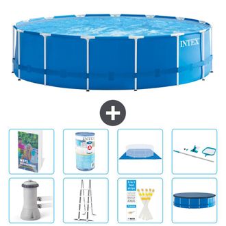 Intex Piscina Con Estructura Redonda - 457x122 Cm - 9-piezas S542