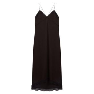 Ted Baker Mylra Slipjurk Met Ruches, Zwart