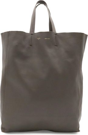 Celine Gray Leather Shoulder Bag Tote Bag (Pre-Owned)