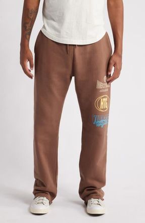 Honor The Gift Studio French Terry Drawstring Pants in Brown at Nordstrom, Size Small