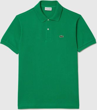 Lacoste Mens Slim-Fit Polo Shirt in Green Cotton - Size X-Small