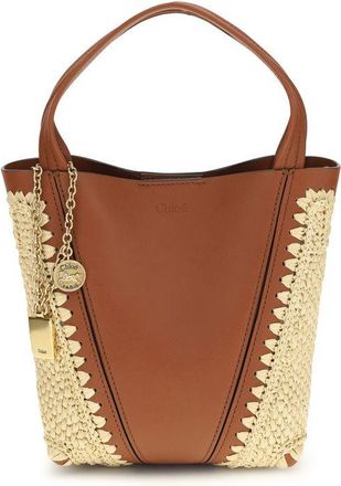 Chlo&eacute; Beige Raffia Shoulder Womens Bag