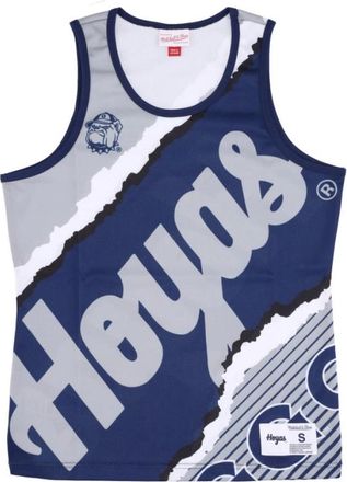 Mitchell & Ness basketball tank top jumbotron 2.0 mesh tank geohoy - Heren - Fitness - Grijs - S - Fitness
