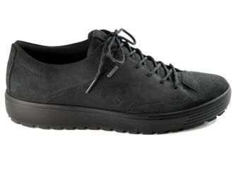 Ecco Mens Soft 7 Tred Gtx Tie Shoe In Black