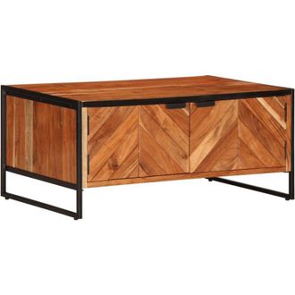 vidaXL Mesa De Centro Madera Maciza De Acacia 90x55x40 Cm Vidaxl