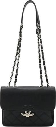 Chanel Pre-owned Vintage Schoudertas - Dames - Vintage Schoudertas - Zwart - ONE Size - Leer - Vintage