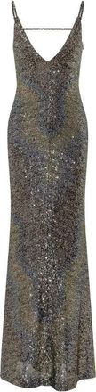 Missoni Caperdoni Lange Jurk - Dames - Avondkleed - Bruin - XS - Polyester - Kleedjes