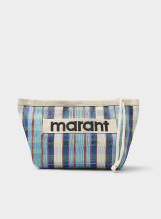 Isabel Marant Womens Checkered micromesh clutch