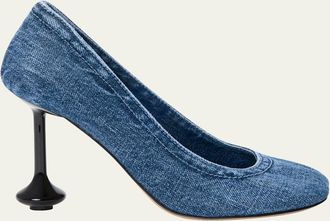 Loewe Toy Denim Drop Stiletto Pumps