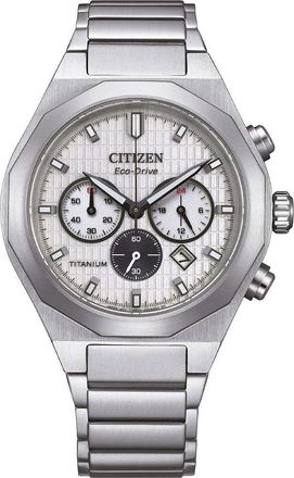 Citizen Zenshin Senkei Mens Silver Watch CA4690-51A Titanium - One Size