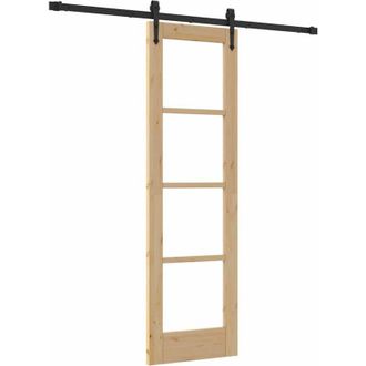 vidaXL Puerta Corredera Natural 61 X 198,5 Cm Vidaxl